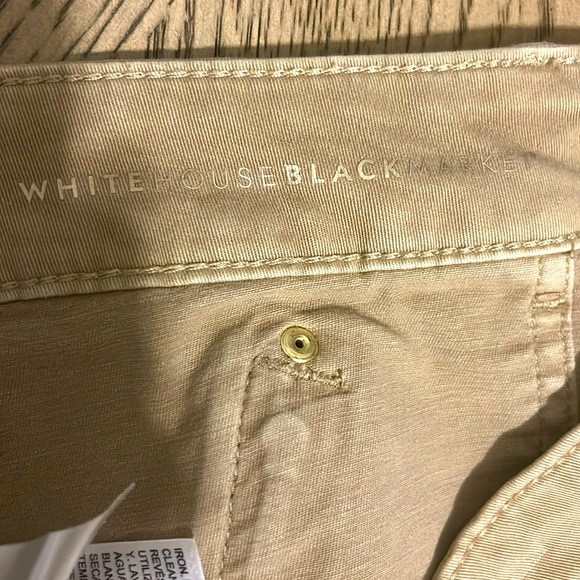 White House Black Market Pret A Play Embroidered Tan Shorts - Picture 6 of 7